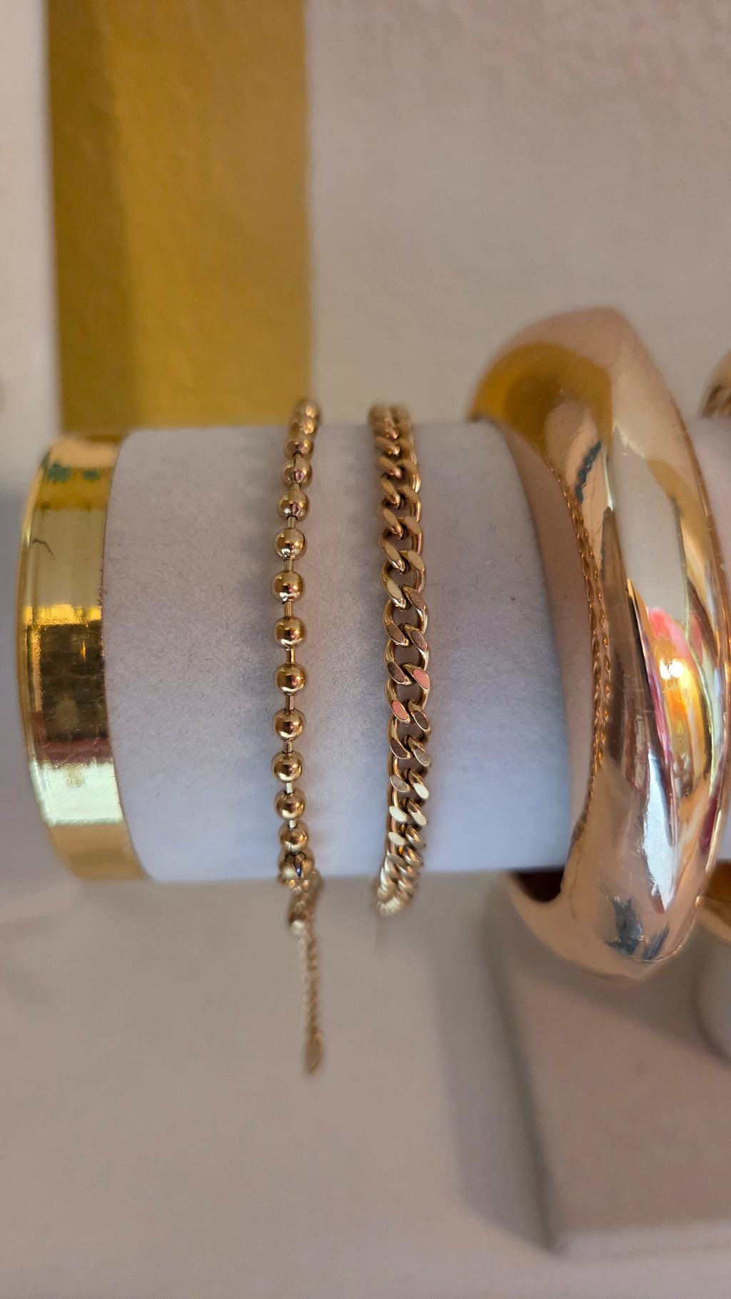 Gold bracelets