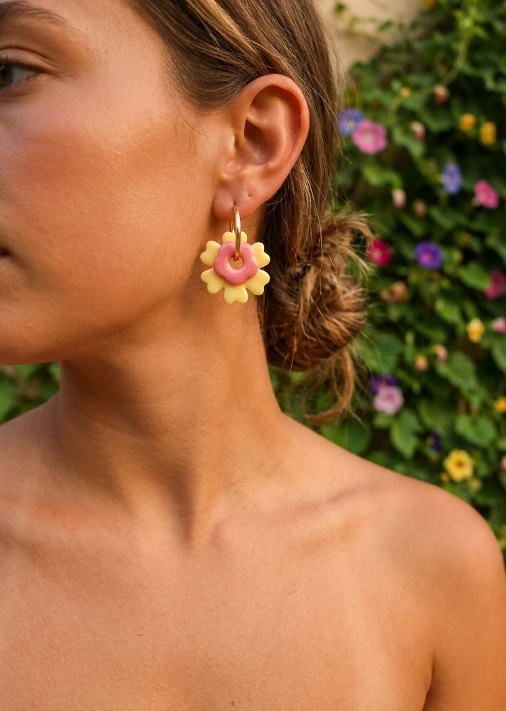 Spring Daisies Hoops